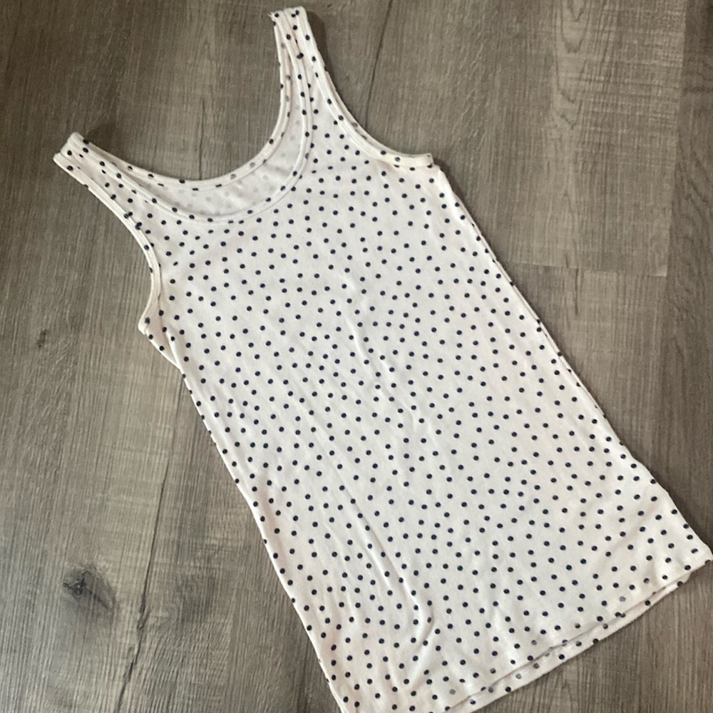 Long tank with polka dots